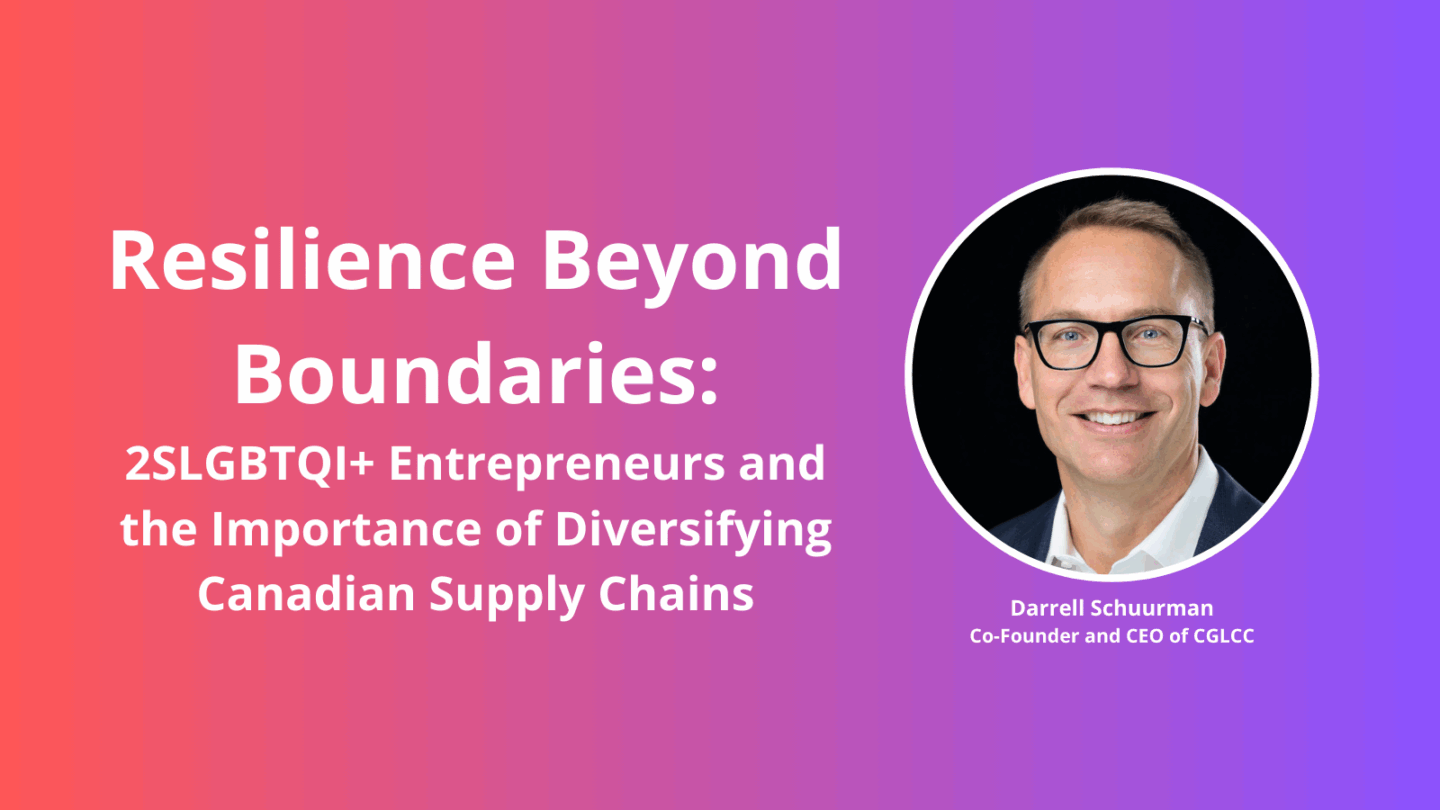 La résilience au-delà des frontières : les entrepreneurs 2ELGBTQI+ et l’importance de diversifier les chaînes d’approvisionnement canadiennes