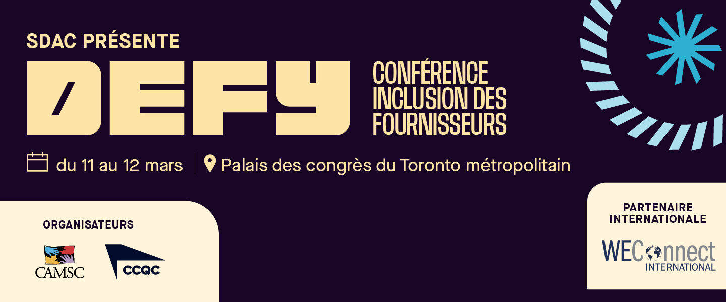 DEFY 2026 : La plus grande conférence canadienne sur l’inclusion des fournisseurs