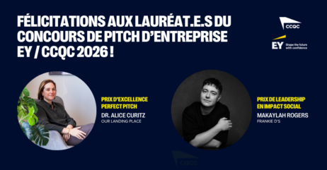 EY et la Chambre de commerce queer du Canada célèbrent les personnes entrepreneures exceptionnelles lors du concours de pitch 2026 